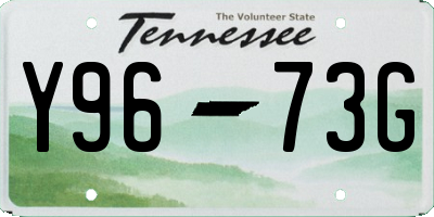 TN license plate Y9673G