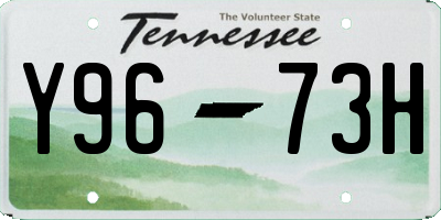 TN license plate Y9673H