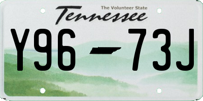 TN license plate Y9673J