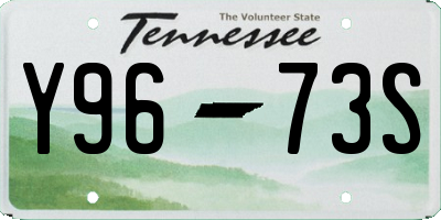 TN license plate Y9673S