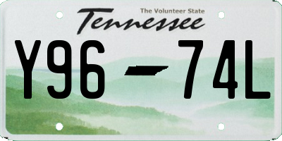 TN license plate Y9674L