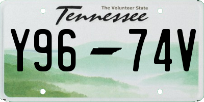 TN license plate Y9674V