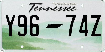 TN license plate Y9674Z