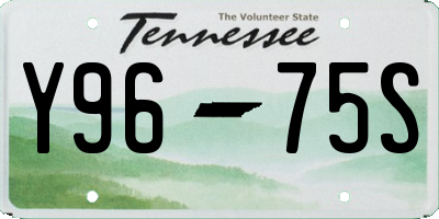 TN license plate Y9675S