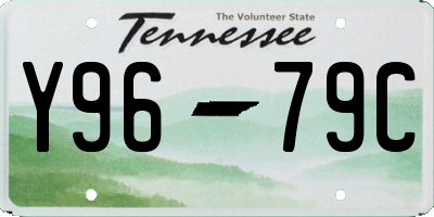 TN license plate Y9679C