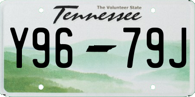 TN license plate Y9679J