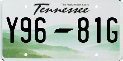 TN license plate Y9681G