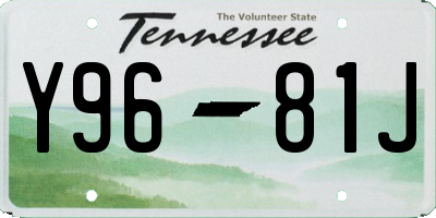 TN license plate Y9681J
