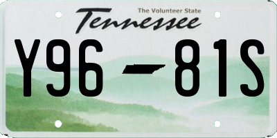 TN license plate Y9681S
