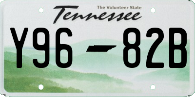 TN license plate Y9682B