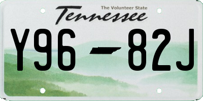 TN license plate Y9682J
