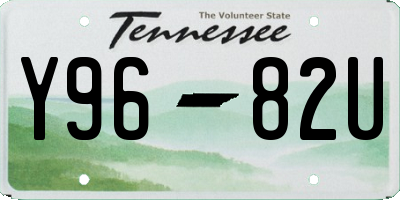 TN license plate Y9682U