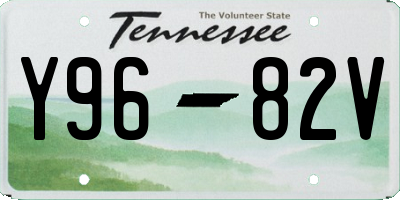 TN license plate Y9682V