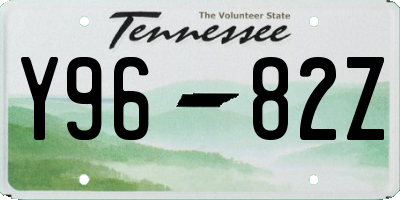 TN license plate Y9682Z