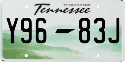 TN license plate Y9683J