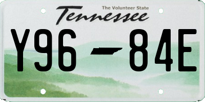 TN license plate Y9684E