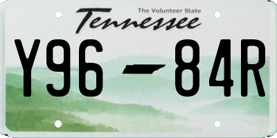 TN license plate Y9684R
