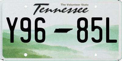 TN license plate Y9685L