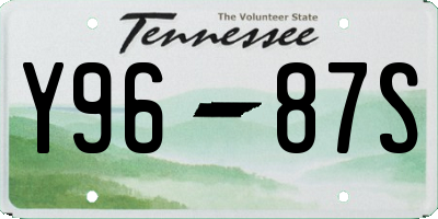 TN license plate Y9687S