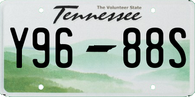 TN license plate Y9688S