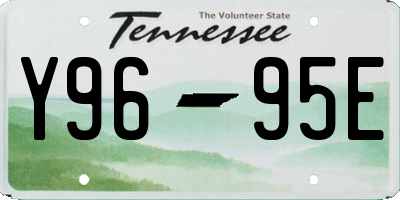 TN license plate Y9695E