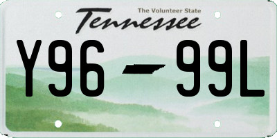 TN license plate Y9699L