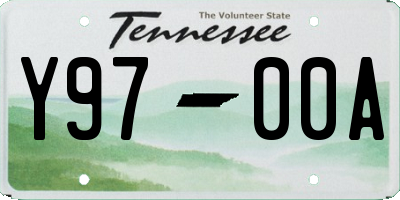 TN license plate Y9700A