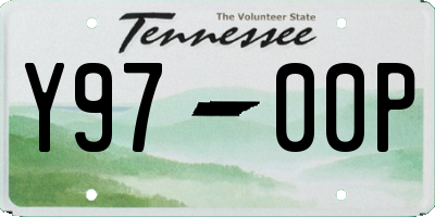 TN license plate Y9700P