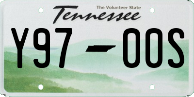 TN license plate Y9700S