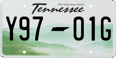 TN license plate Y9701G