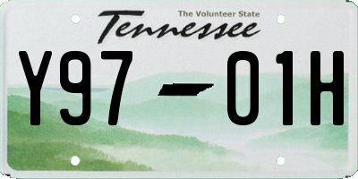TN license plate Y9701H