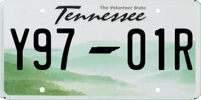 TN license plate Y9701R