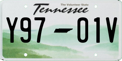 TN license plate Y9701V
