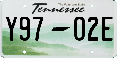 TN license plate Y9702E