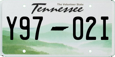 TN license plate Y9702I