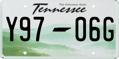 TN license plate Y9706G