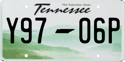 TN license plate Y9706P