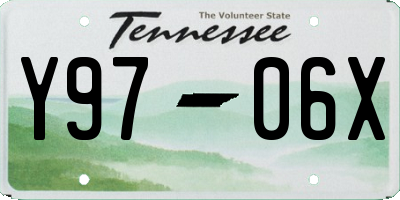 TN license plate Y9706X