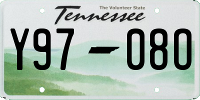 TN license plate Y9708O
