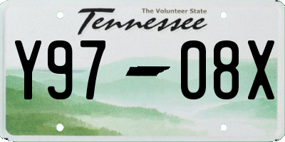 TN license plate Y9708X