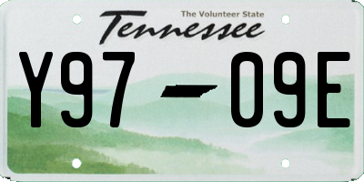 TN license plate Y9709E