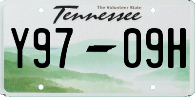 TN license plate Y9709H