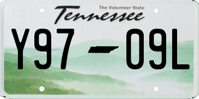 TN license plate Y9709L