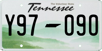 TN license plate Y9709O