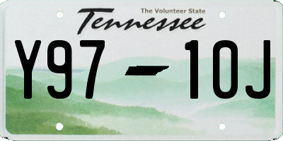 TN license plate Y9710J