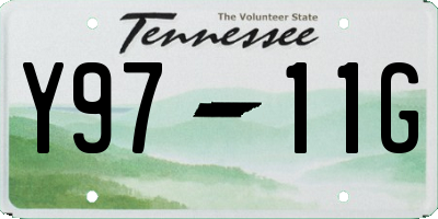TN license plate Y9711G