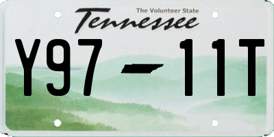 TN license plate Y9711T
