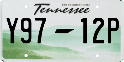 TN license plate Y9712P