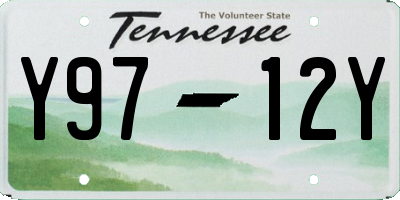 TN license plate Y9712Y