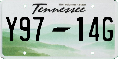 TN license plate Y9714G